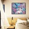 >SALE<5D DIY Partial Special Shaped Drill Diamond Painting Snowman-Purple Decor40x50cm