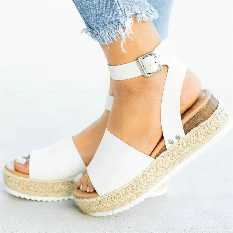 Wedges Shoes Women High Heels Sandals Summer Shoes 2019 Flip Flop Chaussures Femme Platform Sandals Plus Size 35-43 Sandalias 514-1