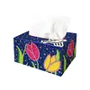 5D DIY Diamond Painting Handmade Crystal Square Tissue Box Kit (Tulip Flower)