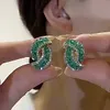 💖 49% Off -💕Fashion Cross Green Crystal Earrings