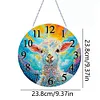 (US Local)Wood Special Shape Alpaca 5D Diamond Painting Clock Art Craft for Home Decor