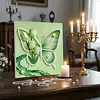 Tulip Butterfly DIY Pearl Painting Kit with Frame 30x30cm Pearl Gem Paintings Picture Arts Craft for Adults/Beginners Gift Home Wall Decor