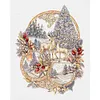 Christmas Reindeer - 14CT Counted Cross Stitch - 40*50cm - Animal Xmas