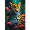 Leopard-11CT Stamped Cross Stitch 40*60cm/15.75*23.62in (Big Size)
