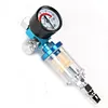 1/4inch Thread Spray Gun Air Regulator Gauge +In-line Oil Water Separator Filter