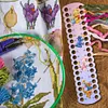 Cartoon Bear Embroidery Floss Row Line Board Cross Stitch Thread Holder