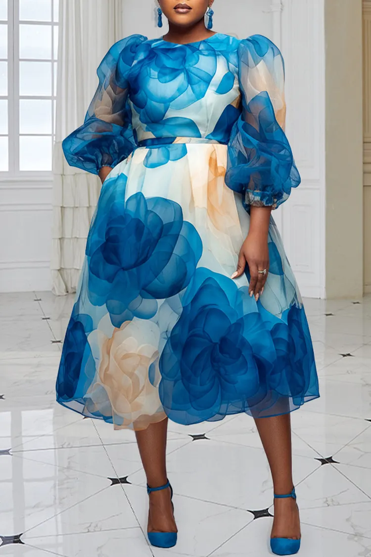 Light Blue Plus Size Blue Cocktail Dresses Xpluswear Design Plus Size Cocktail Party Light Blue Round Neck Puff Sleeve 3/4 Sleeve Pocket Organza Midi Dresses Light Blue-2XL/18-20 Light Blue Plus Size Blue Cocktail Dresses Xpluswear Design Plus Size Cocktail Party Light Blue Round Neck Puff Sleeve 3/4 Sleeve Pocket Organza Midi Dresses Light Blue-2XL/18-20