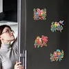 6Pcs Parrot Diamond Painting Fridge Magnet DIY Diamond Fridge Stickers