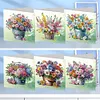 6Pcs DIY Flower Tube-Diamond Painting Greeting Card