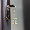 (US Local)PET Double Sided Special Shaped Easter Alphabet DIY Diamond Painting Keychain
