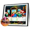 (Big Size) The Last Supper-Partial Round Diamond Painting - 80x30cm