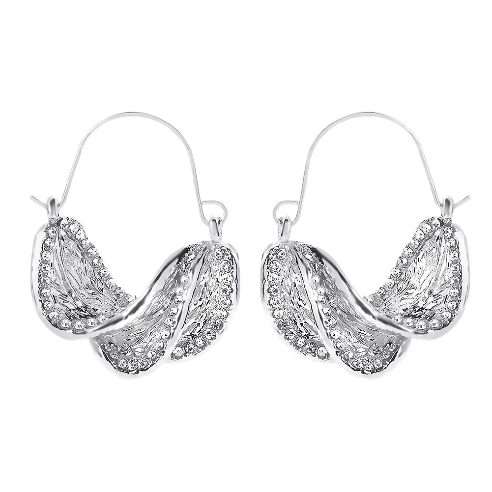 Dvacaman New Shiny Rhinestone Earrings Tassel Drop Earrings For Women Luxury Jewelry Long Dangle Earrings 2022 Party Accessories