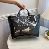Sac fourre-tout imprim&eacute; lettres pour femme