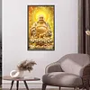 La Lumi&egrave;re De Bouddha Brille Partout Compl&egrave;te Rond Diamant Peinture 40X70CM
