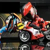 Alloy Motorcycle Rider Set Rider Transformation Robot Toy