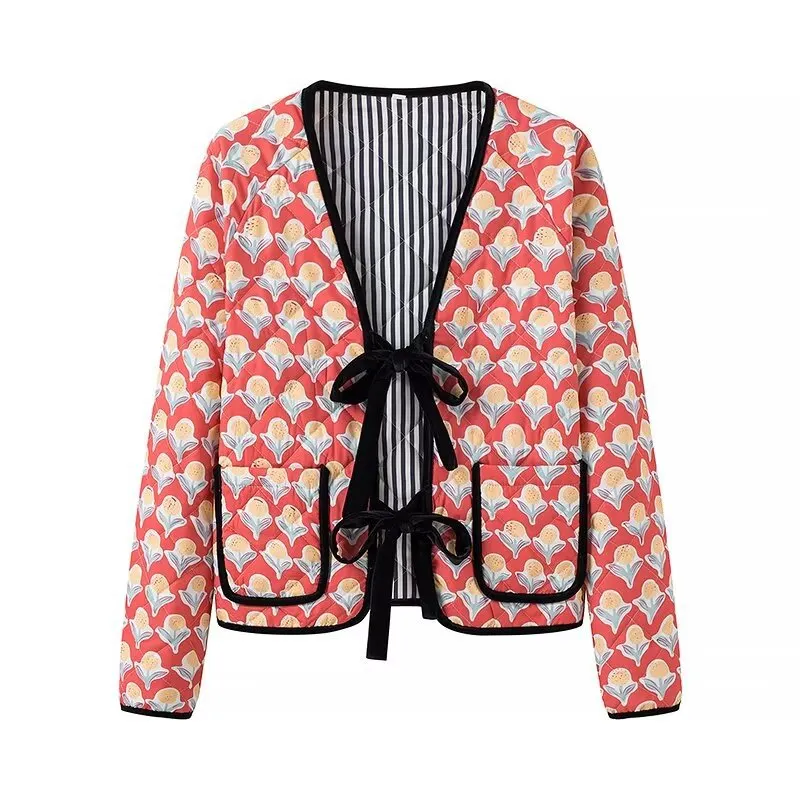 Billionm Billionm Women's New Chiffon Long-Sleeved Printed Dress 1005