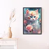 Diamond Painting-DIY Full Round Drill Flower Cat(40*60CM）