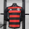 Joyfball 2025/2026 Player Version Long sleeves Flamenco Home Soccer Shirt（The player version jersey is a bit tight, please pay attention to the size selection）