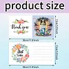 (US Local)6Pcs Dog 5D DIY Diamond Painting Greeting Card Craft for Friend Family Lover Kit