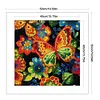Butterfly - Full Embroidery 9 CT Stamped Cross Stitch Bead Embroidery - 40*40CM
