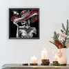 Elegant Lady In Top Hat - Partial Special Shaped Diamond Painting 30*30cm