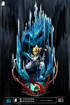 S- Scale Gogeta with LED - Dragon Ball Resin Statue - LAST&nbsp;SLEEP Studios