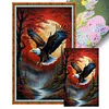 (Big Size)Eagle - 11CT Stamped Cross Stitch - 40*65cm - Animal