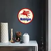 Station service Mobilgas - Plaques rondes en m&eacute;tal(30*30cm) - Garage