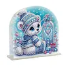 Christmas Acrylic DIY 5D Diamond Art Painting Napkin Holder Set (Polar Bear)