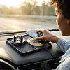 2-in-1 Anti-Slip Wireless Charging Mat with Phone Holder Wireless Charging Pad for Car 360 Degree Rotation Fit for iPhone 17/16/15/14/13/12 Pro for Android