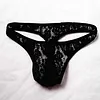 Men's Lace Thong Sexy Underwear Transparent Thong
