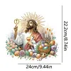 >SALE<Acrylic Jesus Easter Egg Single-Sided 5D DIY Diamond Painting Hanging Pendant