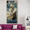 (Big Size) Sailing Ship - Full Round Diamond Painting  40*80cm