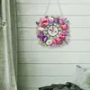 Diamond Painting Acrylic Tulip 5D Diamond Painting Wreath Clock