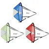Foldable Boat Wind Sail Paddle Sailing Canoe Boat Wind Window (Red)