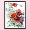 Daisy And Poppy- 14CT Stamped Cross Stitch 35*47cm/13.78*18.5in