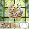 Diamond Painting Acrylic Double-side White Peacock Pendant Hanging Gem