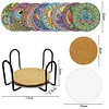 DIY Acrylic Diamond Painting Special-Shaped Drill Point Drill Coaster Set