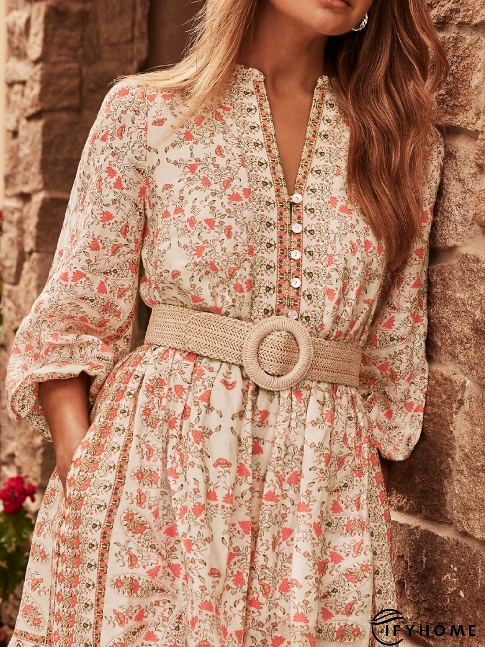 Crew Neck Loose Dress | IFYHOME