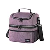 Insulated Lunch Bag Double Deck Lunch Box for Work Camping Hiking Beach Picnic