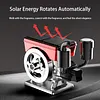 Car Aromatherapy Solar Engine Turbine Rotating Car Perfume Decoration