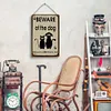 Warning - Wooden Signs - 20*30cm