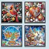 (US Local)4Pack Xmas-Special Shaped Diamond Painting Kit(30x30cm)