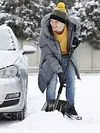 Adjustable Car Snow Shovel Portable Survival Shovel Rotating Snow Removal Shovel
