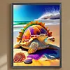 >SALE<5D DIY Full Round Drill Diamond Painting Kit Beach Turtle Decoration (sz4245)