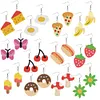 12 Pairs Diamond Painting Earrings DIY Diamond Art Earrings for Adults (D)