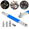 Impact Ready Ratchet Spanner & 1/2 1/4 3/8 inch Adapters Offset Extension Wrench