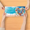 6Pcs Diamond Painting Greeting Card Heart Flower Handmade Card for Friends