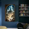 (US Local)Street View 5D DIY Full Drill Round Big Size Diamond Painting Kit Home Wall Decor 40x75cm