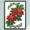 Xmas Flower - 9CT Partial Beaded Cross Stitch Kit(39x39cm)